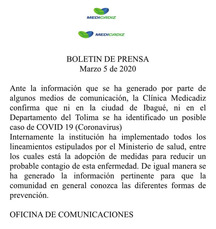 CASO CORONAVIRUS