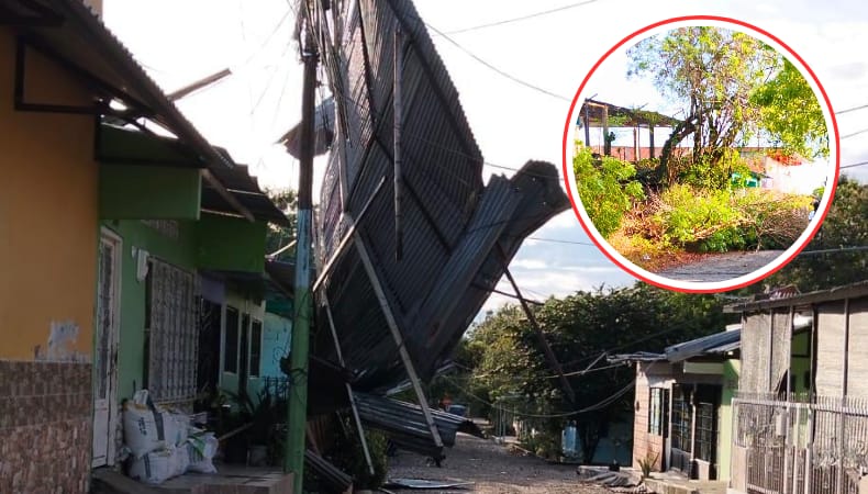 destrozos en lluvia