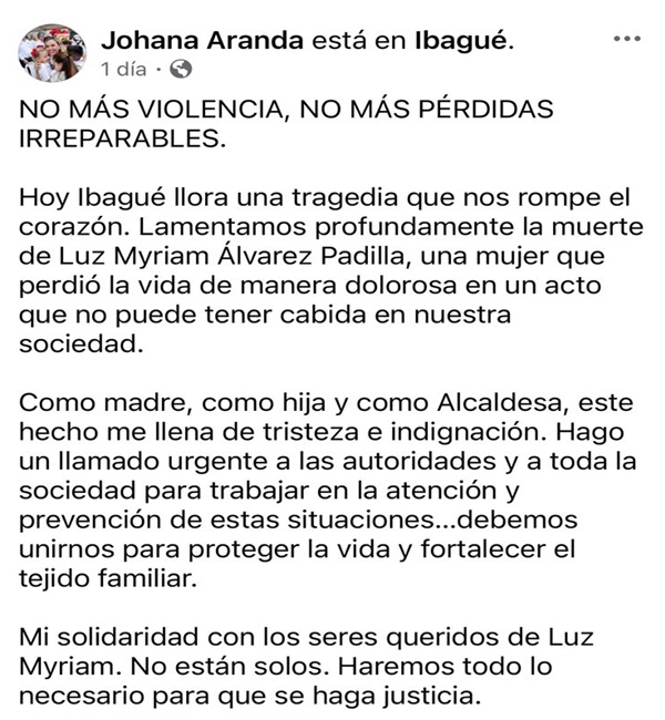 alcaldesa rechaza
