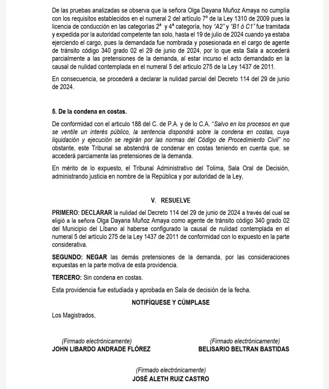 el pedido anulidad