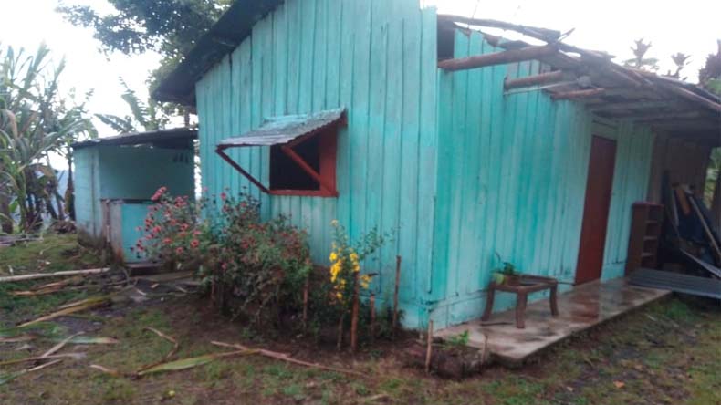 Familias sin techo en palocabildo