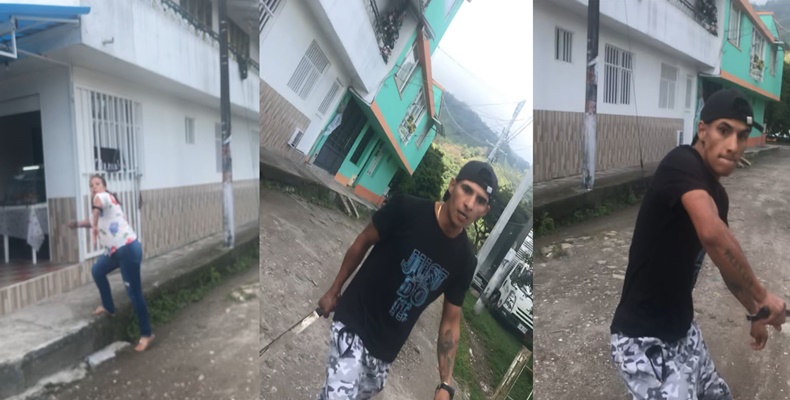 mujer a machete