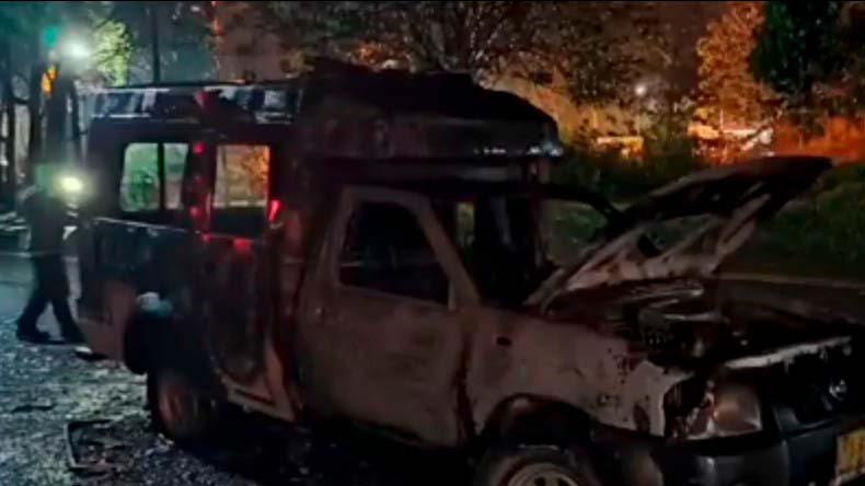 Se incendio ambulancia en el Tolima