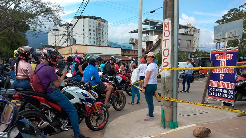 Bloqueos el salado sin agua