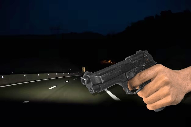 a bala en carretera