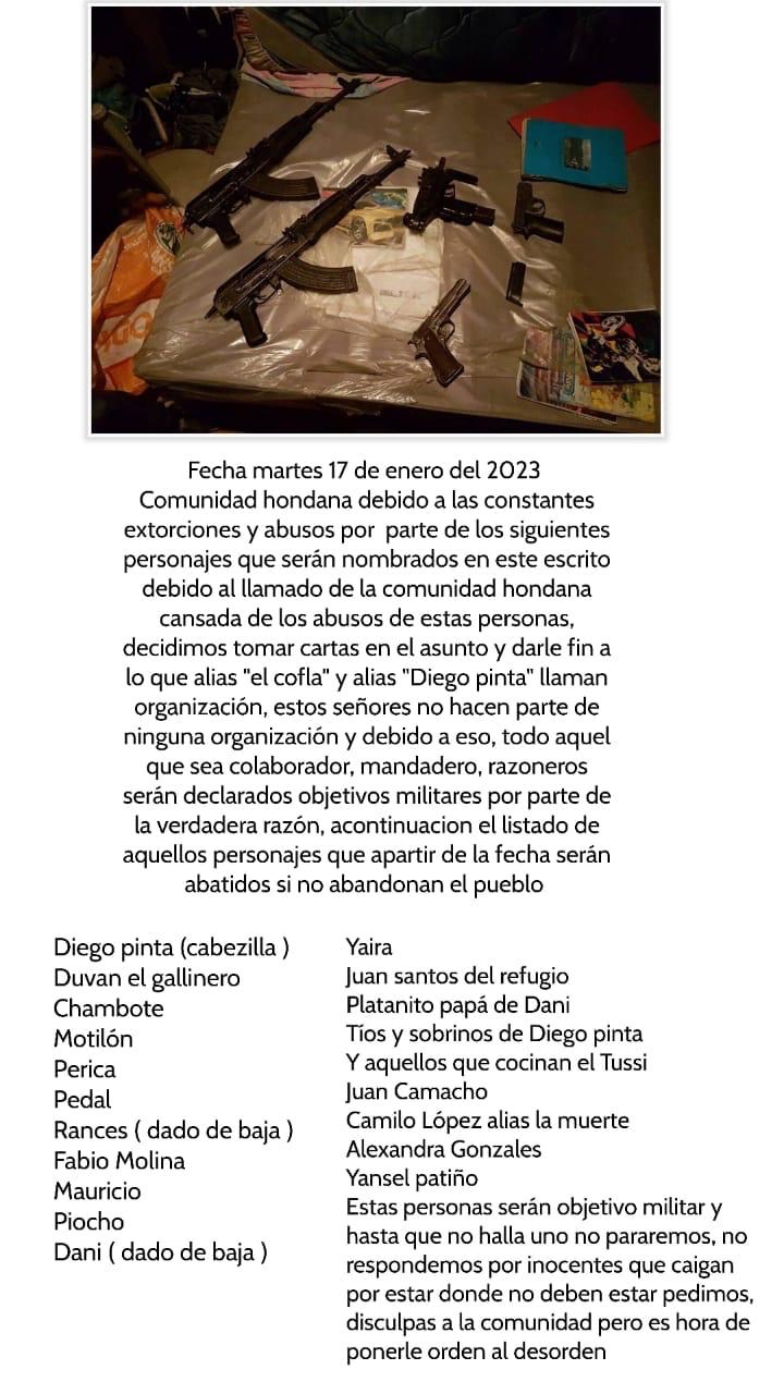 Panfleto adentro