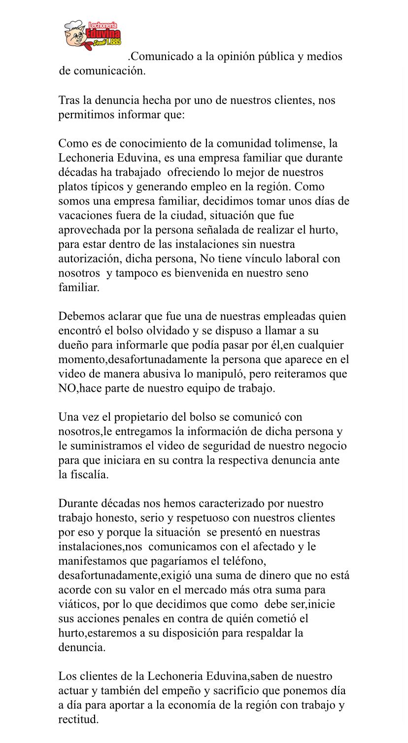 comunicado