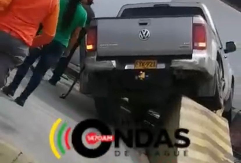Dañaron camioneta