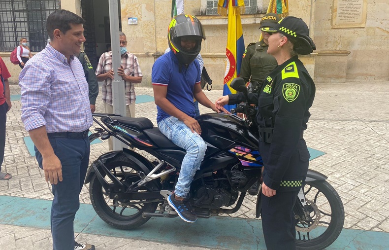 Moto hurtada