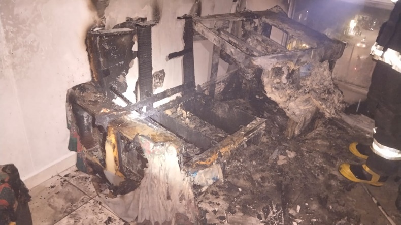 destrozoso incendio