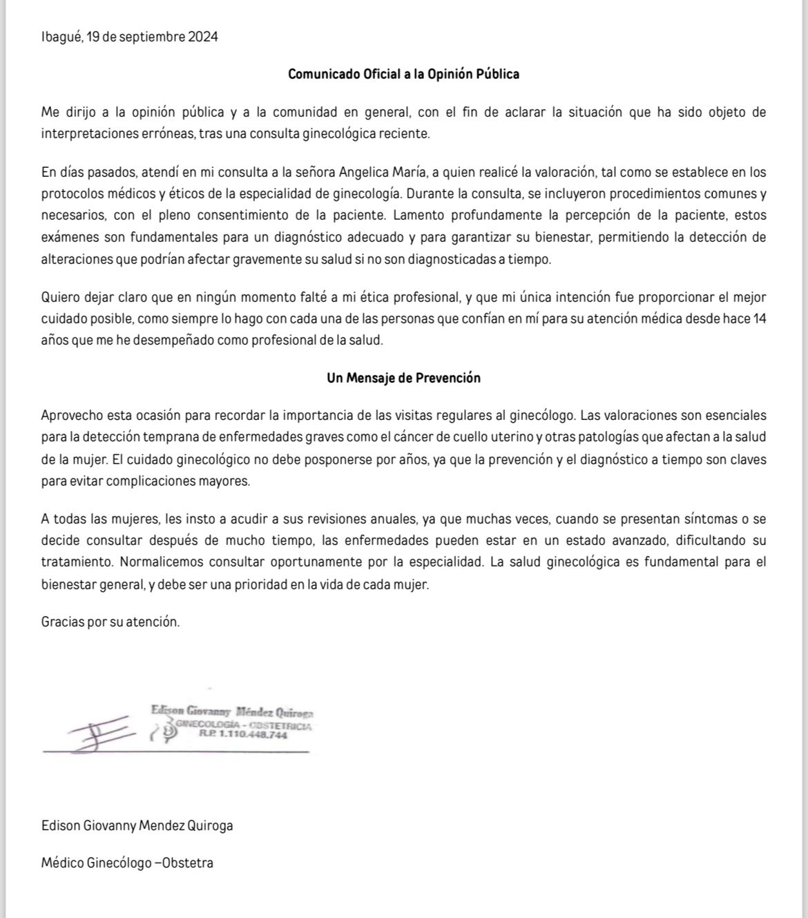 la carta