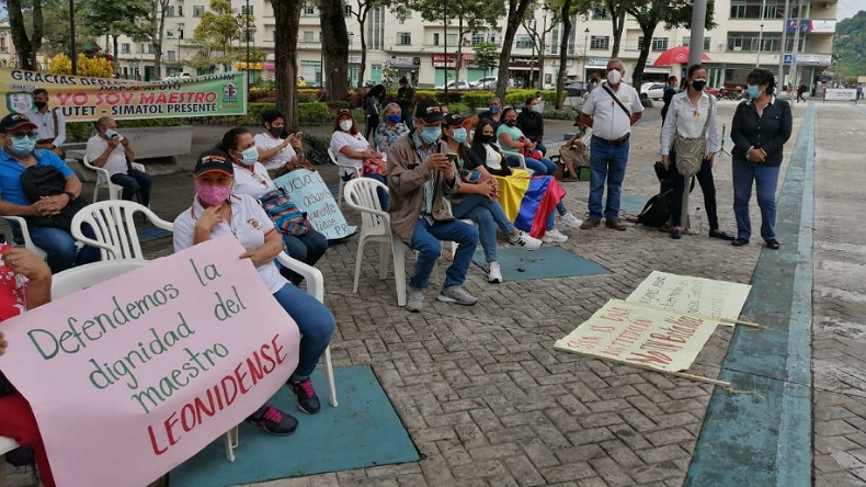 Marcha de docentes Ibagué