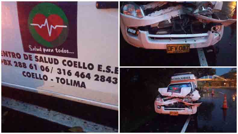 Accidente ambulancia Coello