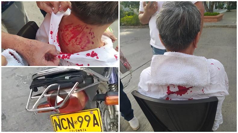 Motociclista huyó 