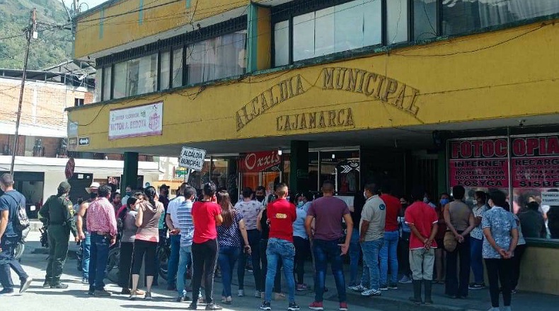 Huelga Cajamarca Alcaldía