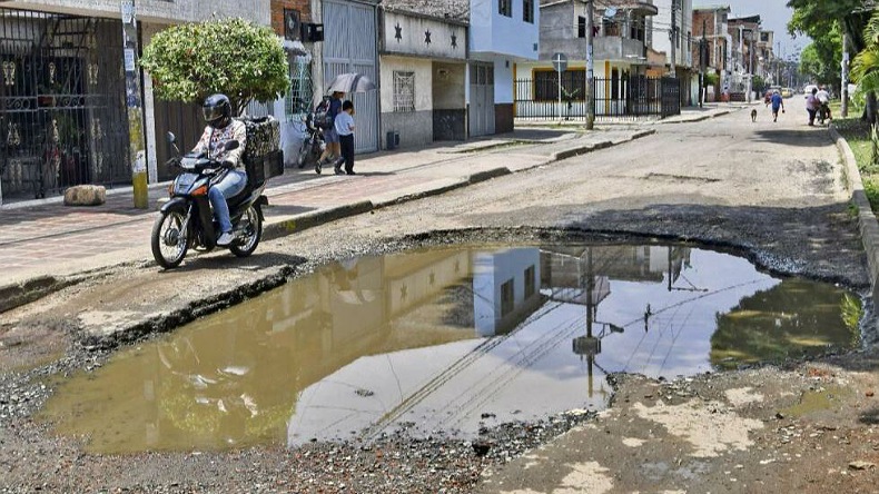 Huecos en Ibagué
