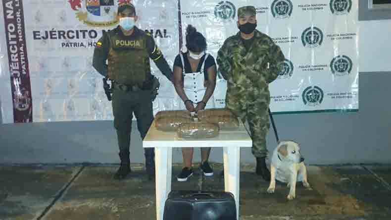 Capturada 13 kilos marihuana