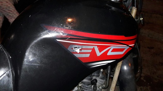 moto baleada